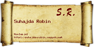 Suhajda Robin névjegykártya